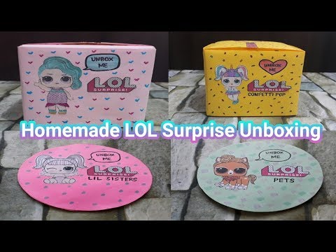 Homemade LOL Surprise Unboxing Compilation | DIY LOL Surprise