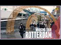 Walking tour of the city center in rotterdam  discover rotterdam  4k ultra