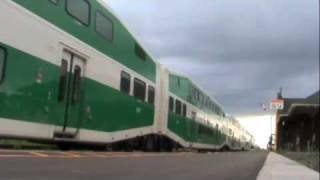 Niagara Corridor GO Train Under Threatening Skies