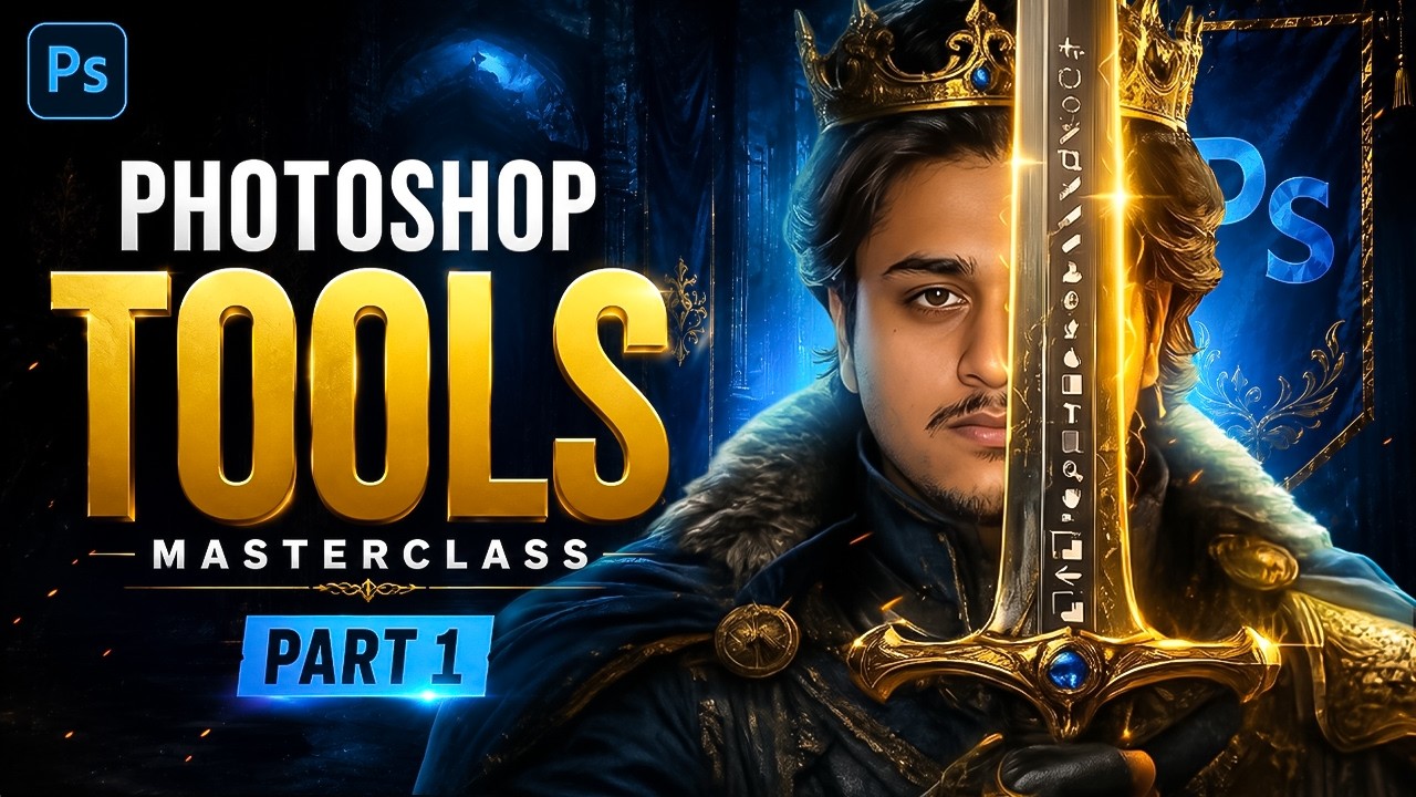 Photoshop Masterclass Class 3 🔥 All Important Tools Explained | Part 1