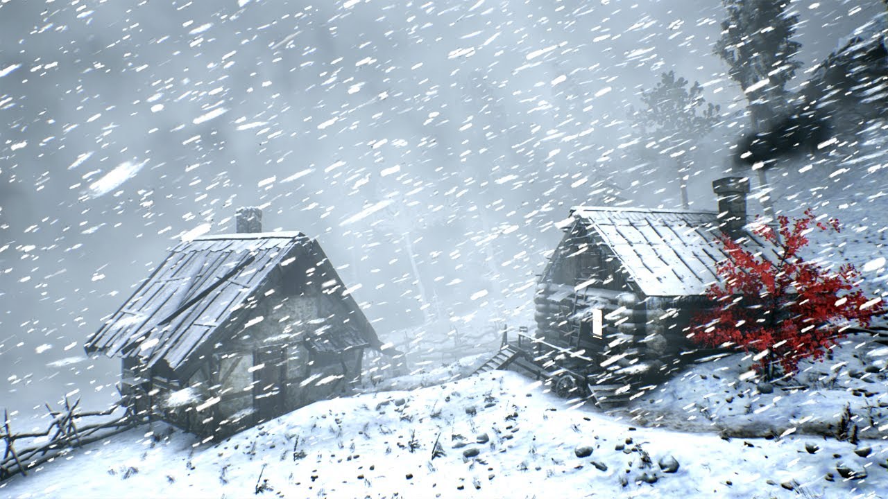 Gentle Snowfall at Midnight | Quiet Winter Nightfall Drift for Deep Sleep