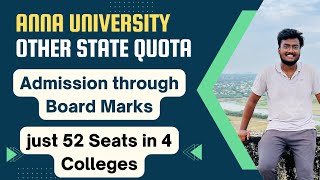 Anna University Other State Quota 2022 | Admission Process, How are marks calculated? #auos