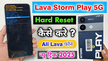 Lava Storm Play 5G Hard Reset Kaise Kare || Lava Storm Play 5G Factory Reset ⚡