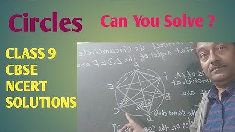 CIRCLES CLASS 9||NCERT CBSE||CIRCLES||NCERT SOLUTIONS||RAJESH TUTORIALS