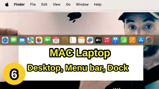 #macbook Mac Tutorial For Beginners In Telugu || Desktop, Menu bar, Dock In Mac Laptop || Chapter 6