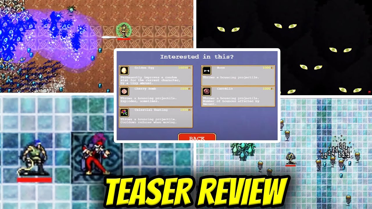 Update Teaser for Vampire Survivors! Clock Lancet, Money Sink, Unique Shop, Secrets And New