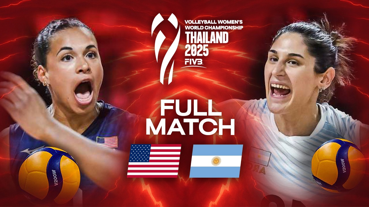 USA 🇺🇸 vs. Argentina 🇦🇷 | Full Match | World Championships 2025 - Women