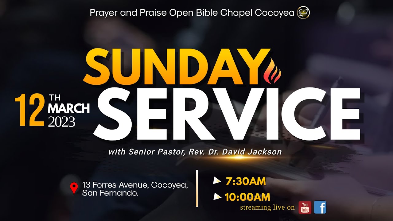 Sunday Worship Service - 12th March 2023 - YouTube