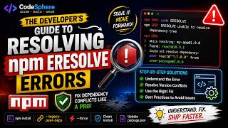 The Developer's Guide to Resolving npm ERESOLVE Errors | Fix Dependency Conflicts Like a Pro 🚀