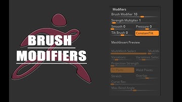 【ZBrush 2022】【memo】BRUSH: MODIFIERS