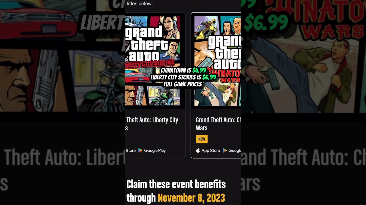 Rockstar announces GTA Liberty City Stories and GTA Chinatown Wars as GTA+  benefits this month