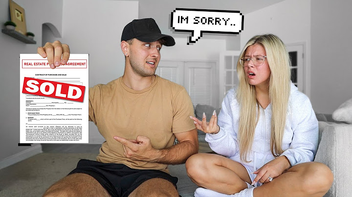 TELLING MY WIFE I SOLD OUR NEW HOUSE…