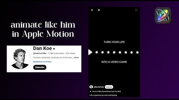 Dan Koe Animation Breakdown and how to make it in Apple Motion Part 05