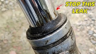 Stop Motorcycle Fork Oil Leak Fast!