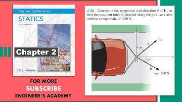 2-26 Hibbeler Statics (Chapter 2) Engineers Academy