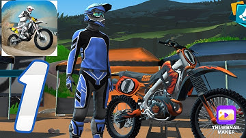 Mad Skills Motorcross 3 - Gameplay walkthrough Part 1 ( iOS , Android )