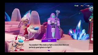 Nickelodeon all star brawl 2 story mode only ren and stimpy voices