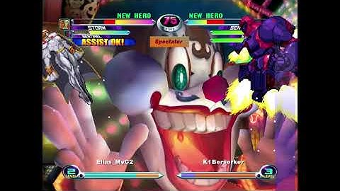 MvC2 Mvci Umvc3 Khaos K1Berserker vs Elias (PSN PS3)