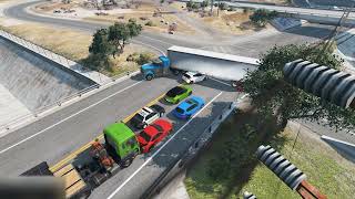 Trafic Stop Accident Truck Distroy 3 Car | Crash Vehicle | Road Accident | All Games