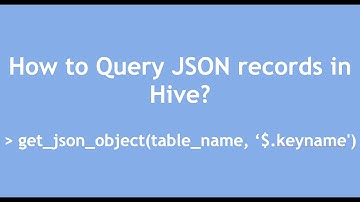 Hive Tutorial - 26 : How to Query JSON records in Hive | Analyse Json in Hive | get_json_object()