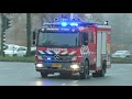 Brandweer en Ambulances met Spoed onderweg in Zaandam naar en van meldingen