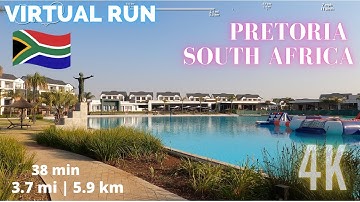 Virtual RUN  | 3.4mi (5.4km) 29 Min | Pretoria, South Africa | Treadmill RUN in 4K