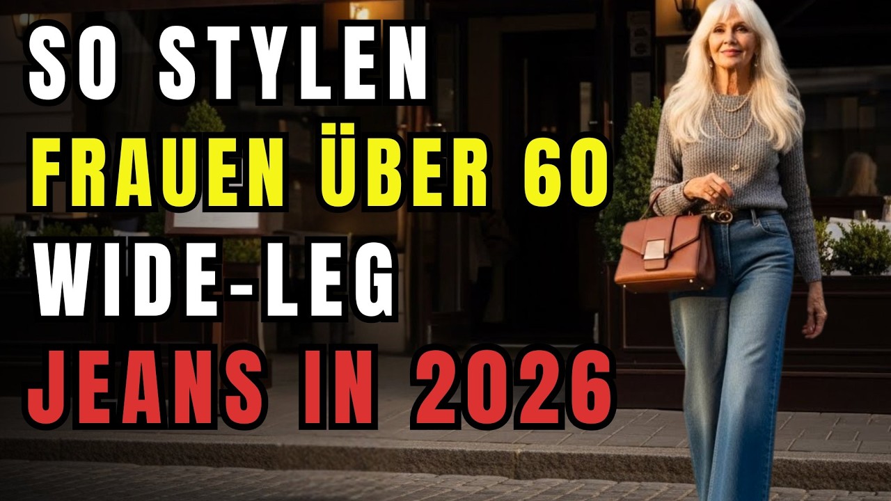 Wie man Wide-Leg-Jeans nach dem 60. Lebensjahr stylt (5 Designer-Geheimnisse, die funktionieren!).