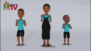 WIMBO WA SEHEMU ZA MWILI, KICHWA MABEGA MAGOTI VIDOLE, VIUNGO VYA MWILI. @babusatv #nyimbozawatoto