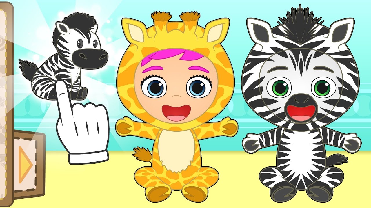 Bebes Alex Y Lily Se Disfrazan De Cebra Y Jirafa Dibujos Animados Para Ninos Youtube