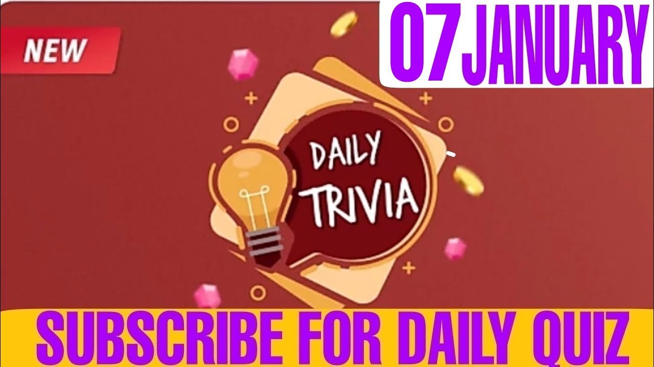 Trivia Question Today Daily Trivia 7 January Quiz Answer Today | Flipkart Daily trivia Quiz ...