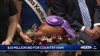 Country ham goes for $10M at Kentucky State Fair auction