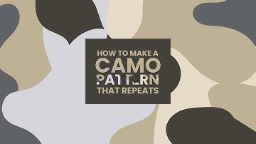 How To Make A Camo Pattern That Repeats In Illustrator