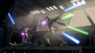 Grievous vs Obi-Wan Kenobi Rematch [4K HDR] - Star Wars: The Clone Wars