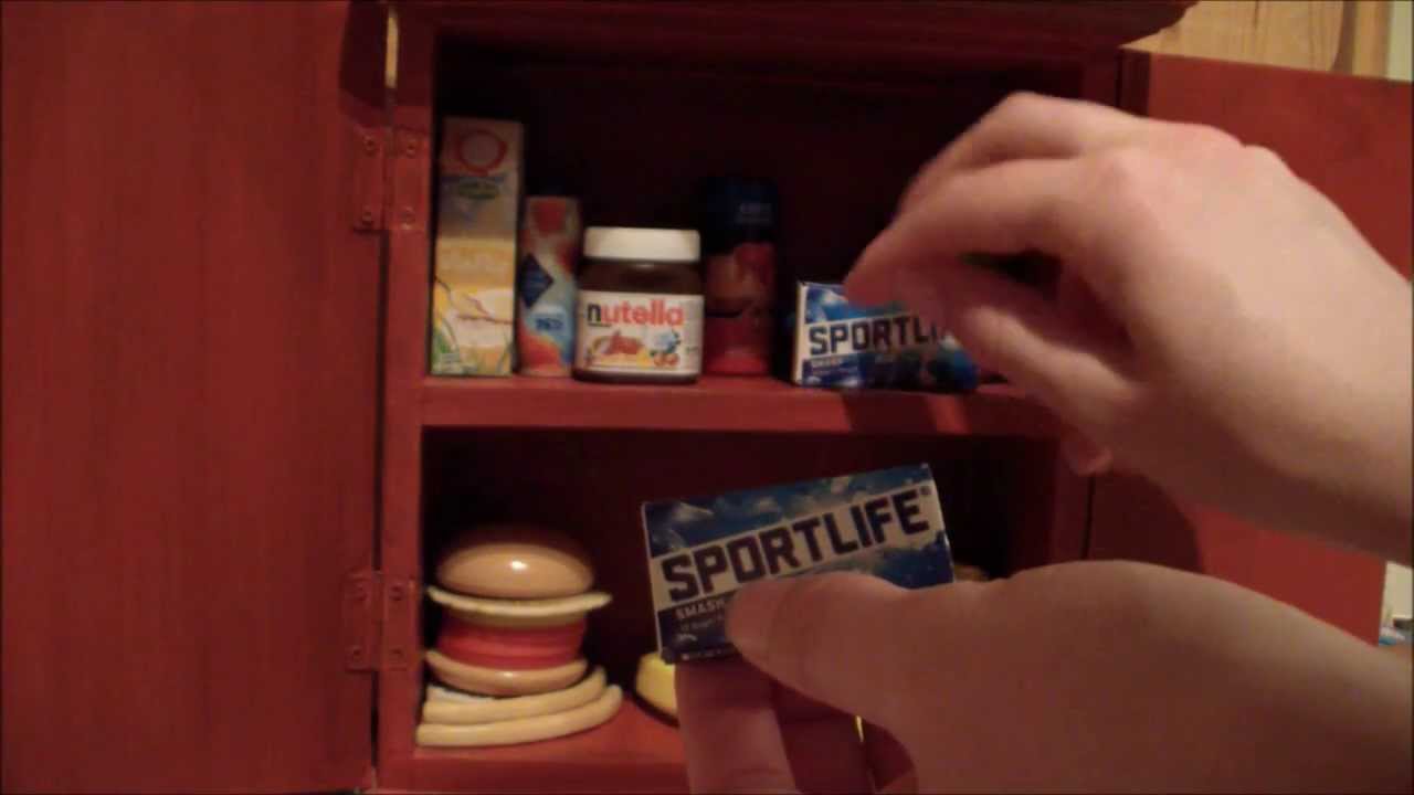 Tapping and Shelving Miniature Groceries - ASMR Close Up Whisper