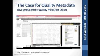 Document Managment is Virtually All About Quality Metadata Profile