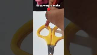 Easy Way to Make a Heart ❤️✨#shorts