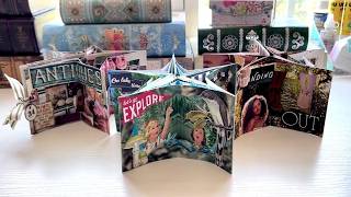Turn OLD MAGAZINES into STAR BOOKS! Easy DIY Step-By-Step TUTORIAL! #recycle #howto