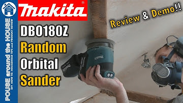 Makita random orbital sander DBO180Z REVIEW & DEMO. Makita LXT orbital sander full demonstration.