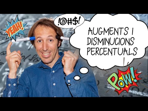 AUGMENTS I DISMINUCIONS PERCENTUALS - PROPORCIONALITAT I PERCENTATGES - NIVELL ESO