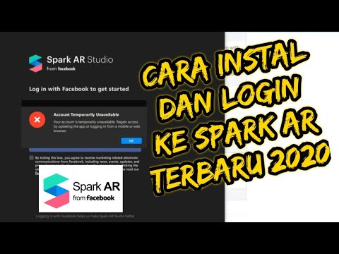 HOW TO LOGIN SPARK AR - Temporarily Unavailable Spark AR Studio Account