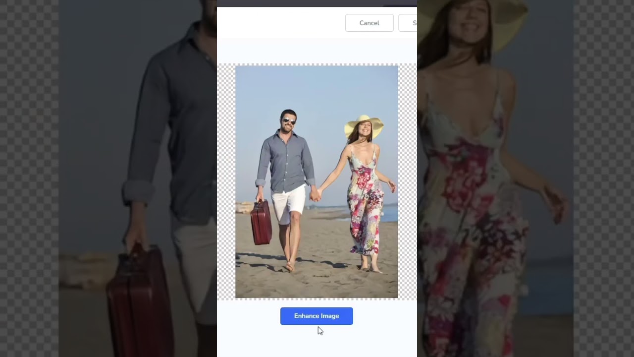 Enhance vacation photos with ClickDesigns AI Image Editor! #ai #graphicdesign #photoediting