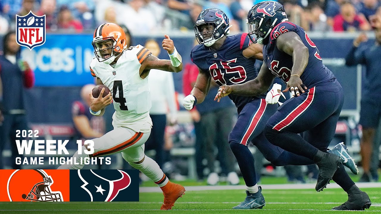 Cleveland Browns vs. Houston Texans  2022 Week 13 Game Highlights 