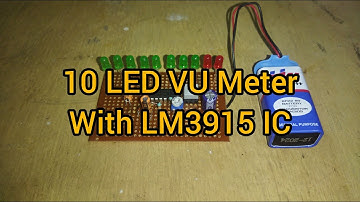 LED VU Meter Circuit for Professional Amplifier with LM3915 IC#amplifier