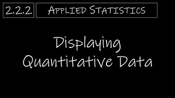Statistics - 2.2.2 Displaying Quantitative Data
