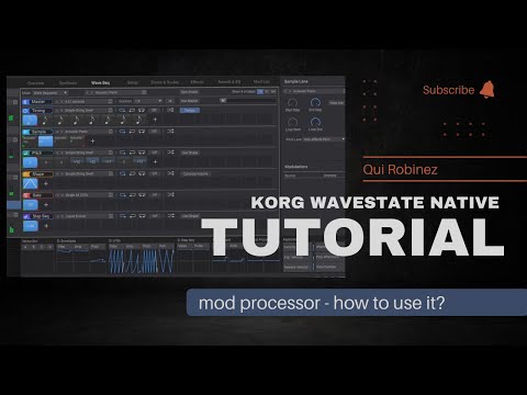 korg wavestate native tutorial - mod-processor, hur använder man den?