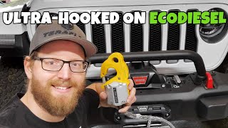 Jeep Wrangler JL Winch Install on Stock Bumper  Warn Zeon 12s & Ultrahook  Ecodiesel