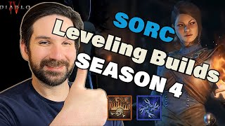 Diablo 4 Season 4 - 2 BEST Sorcerer Leveling Builds! New in Season 4