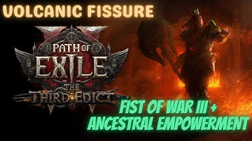 Volcanic Fissure Build | Fist of War III + Ancestral Empowerment | POE 2 | Titan Warrior Endgame