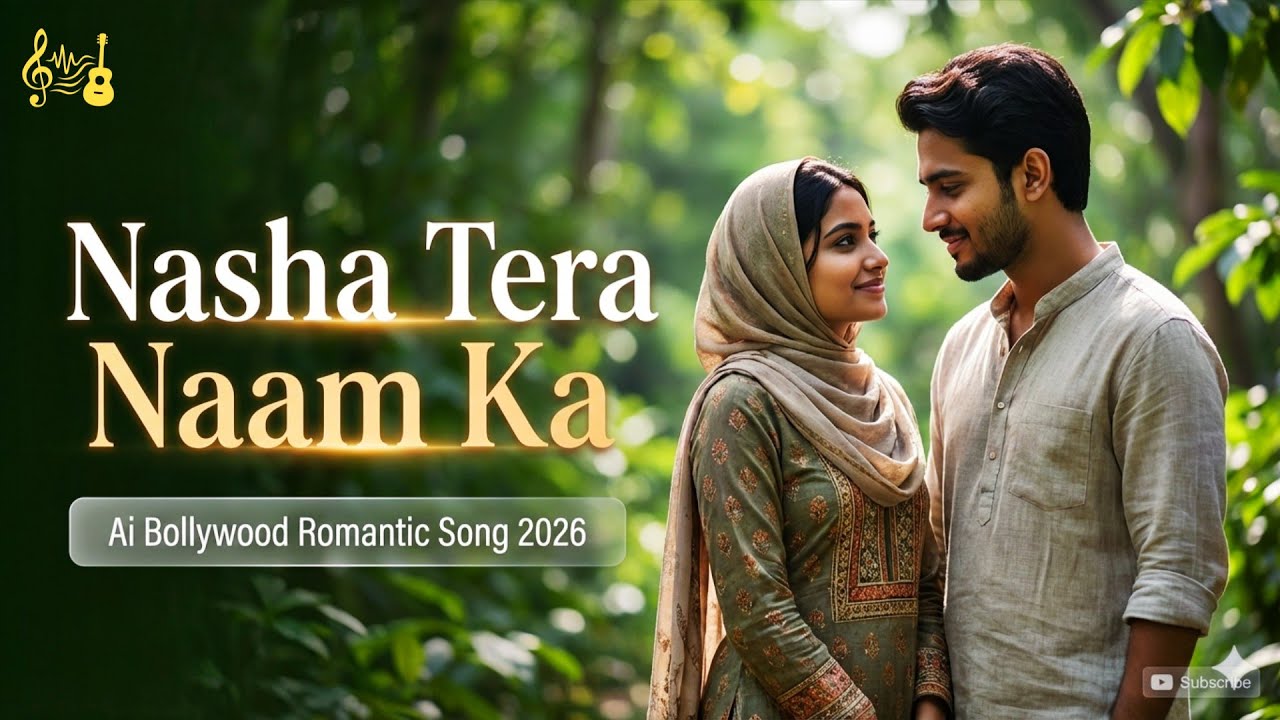 Nasha Tera Naam Ka | Slow Motion Romantic Song 2026 | Bollywood EDM Fusion | AI Original