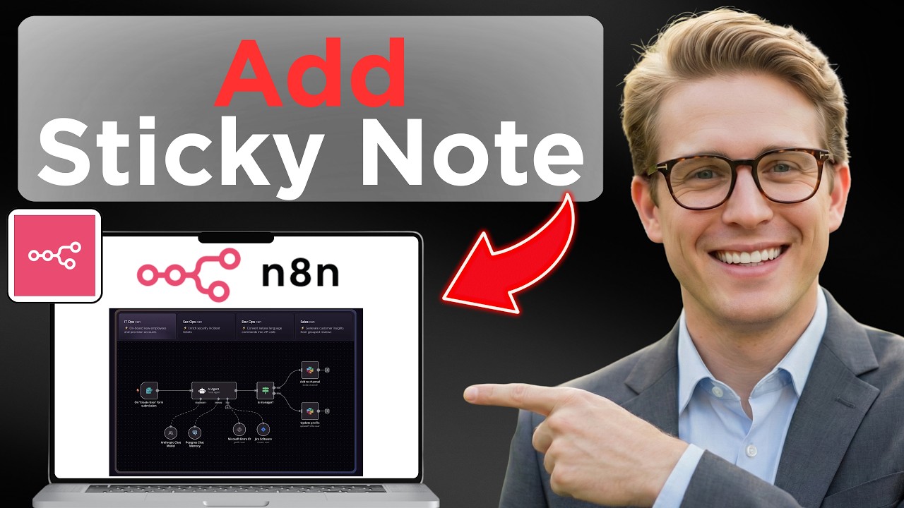 How To Add Sticky Note In n8n (Easy Guide) - YouTube